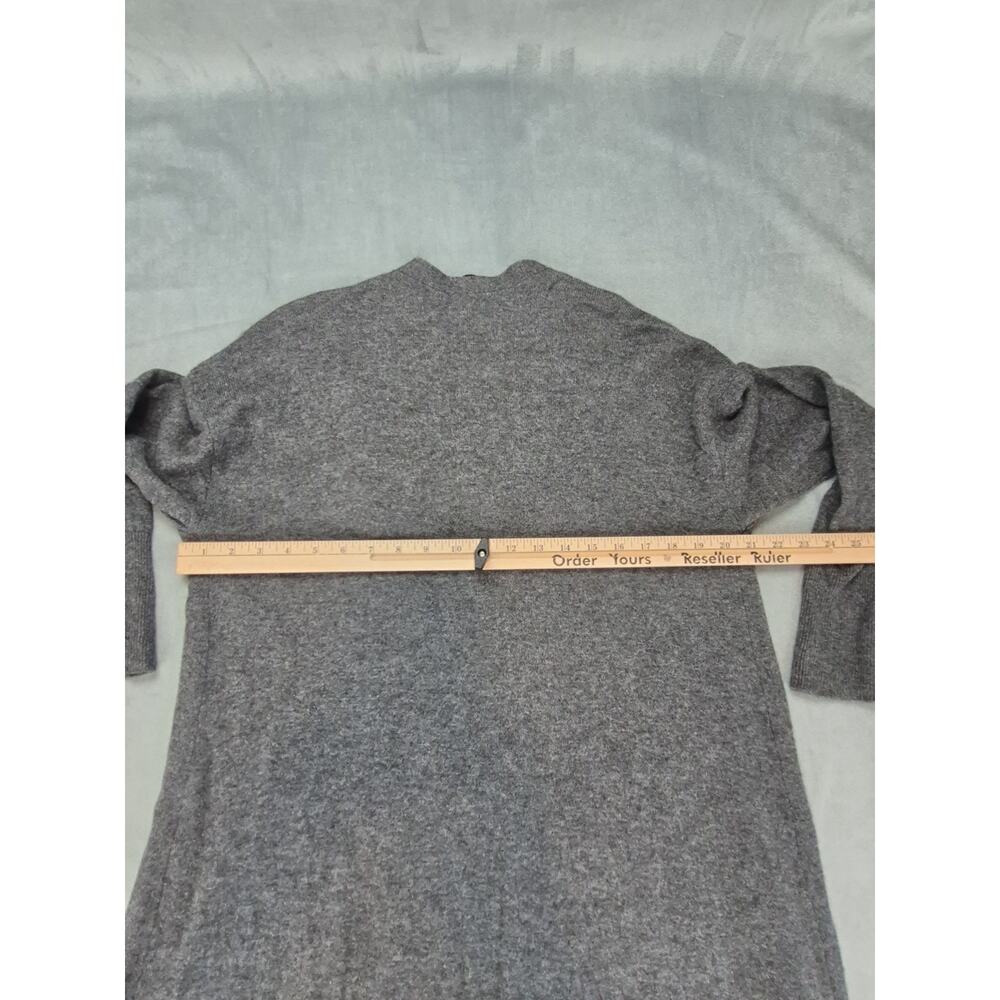 Charter Club Cashmere Blend Minimalist Long Open Front Cardigan Sweater Gray 0X - Picture 8 of 8